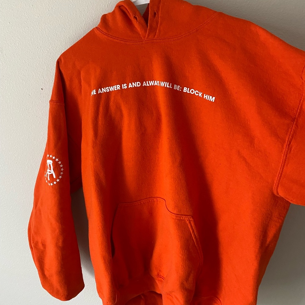 Barstool CHD orange sweatshirt
